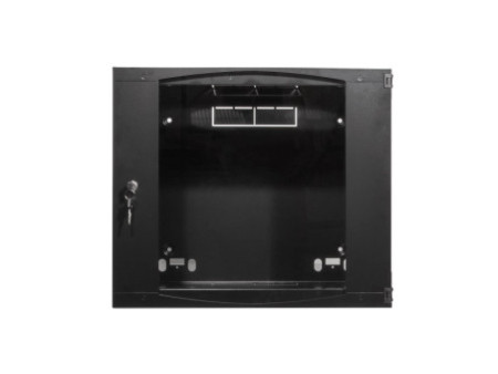 LogiLink Coffret mural 19', une pièce, 9 U, noir-gris