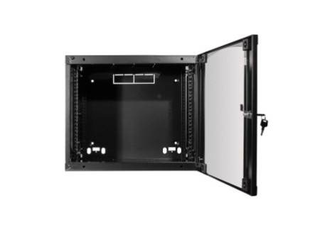 LogiLink Coffret mural 19', une pièce, 12 U, noir-gris
