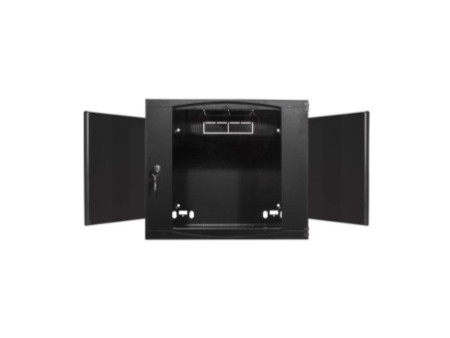 LogiLink Coffret mural 19', une pièce, 12 U, noir-gris