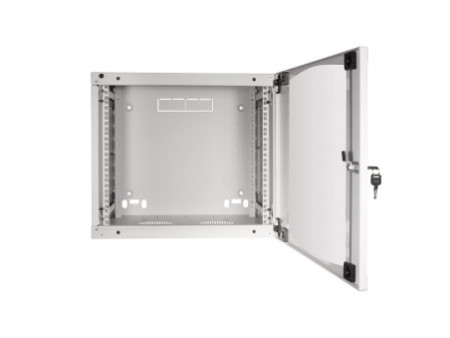 LogiLink Coffret mural 19', une pièce, 15 U, gris clair