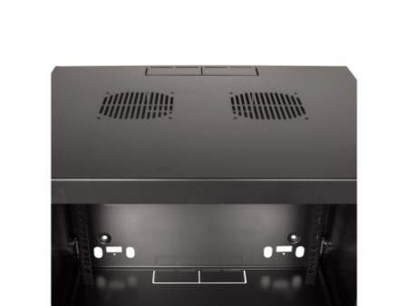 LogiLink Coffret mural 19', une pièce, 15 U, noir-gris