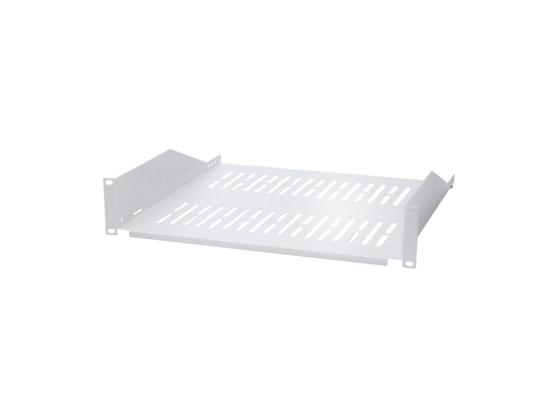 LogiLink Etagère 19', 2 U, montage fixe, (P)400 mm, gris