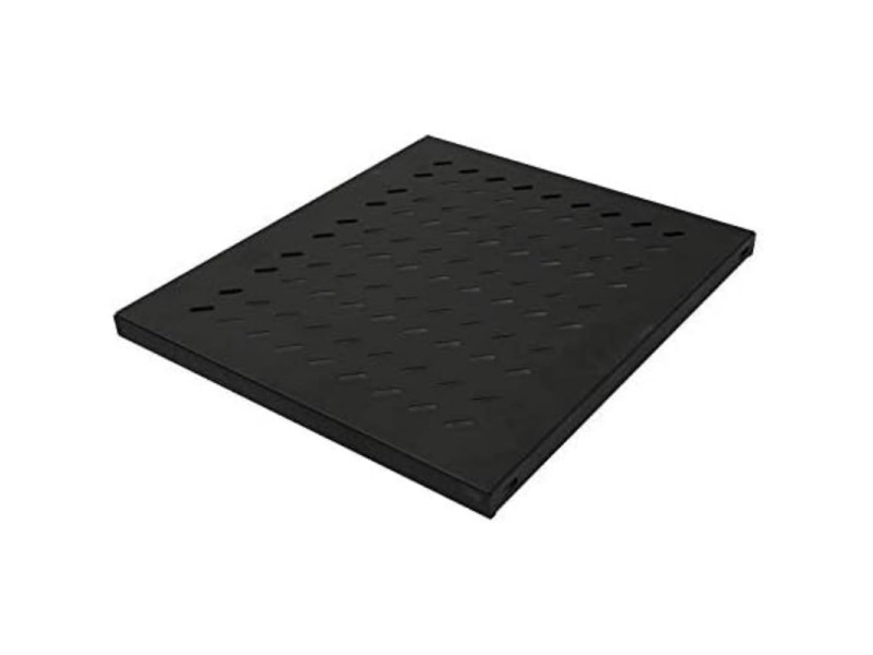 LogiLink Etagère 19', 1 U, montage fixe, (P)525 mm, noir