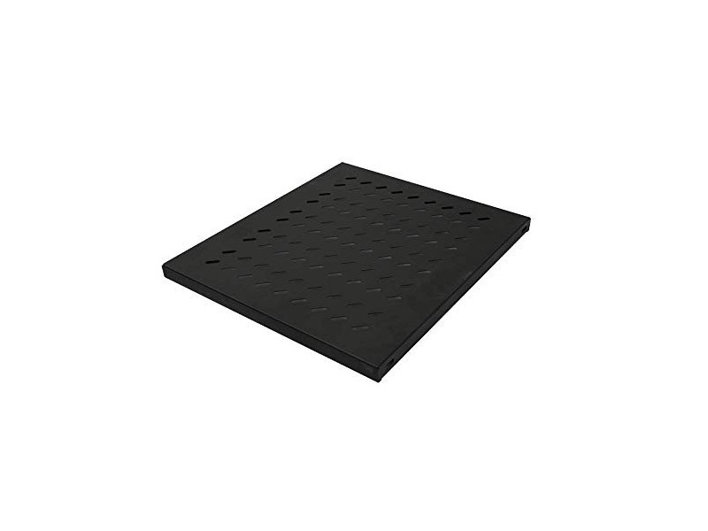 LogiLink Etagère 19', 1 U, montage fixe, (P)700 mm, noir