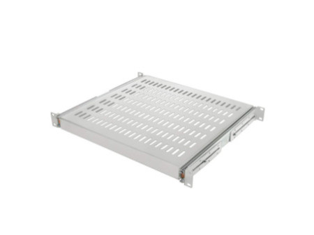 LogiLink Etagère 19', 1 U, téléscopique, (P)600 mm, gris
