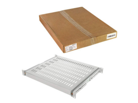 LogiLink Etagère 19', 1 U, téléscopique, (P)600 mm, gris