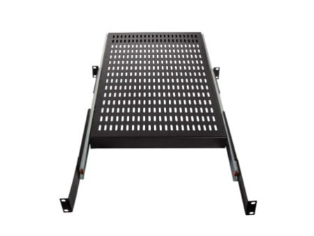 LogiLink Etagère 19', 1 U, téléscopique, (P)800 mm