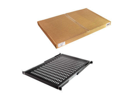 LogiLink Etagère 19', 1 U, téléscopique, (P)800 mm