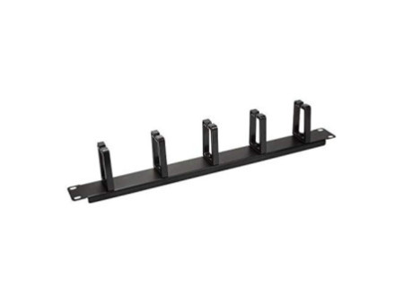 LogiLink Panneau de gestion de câbles 19', 1 U, 5 anneaux en