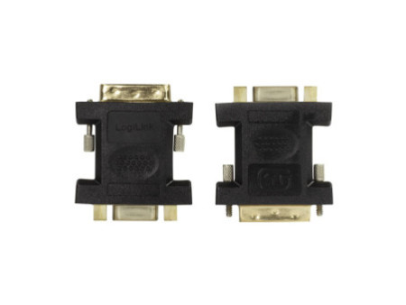Logilink Adaptateur DVI mâle 24+5 pôles-VGA femelle 15 pôles