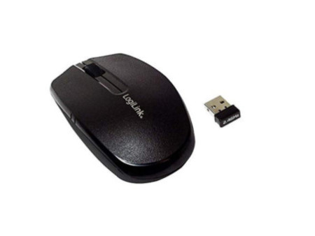 LogiLink Mini souris optique pour notebook, sans fil, noir