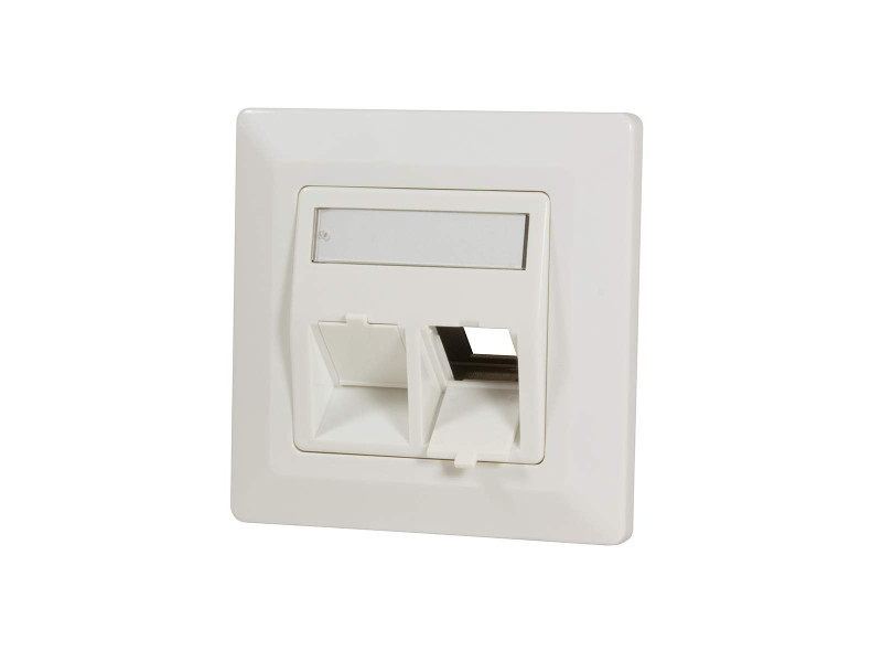 LogiLink Boîtier d'encastrement pour module keystone, blanc