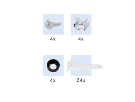 LogiLink Panneau de brassage Keystone 19', blindé, gris c