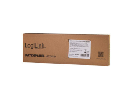 LogiLink Panneau de brassage Keystone 19', blindé, noir