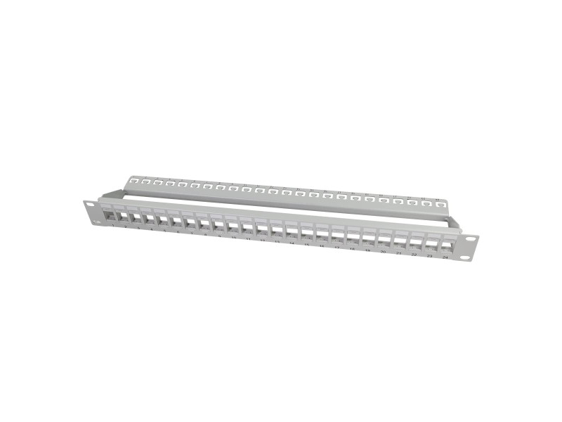 LogiLink Panneau de brassage keystone 19', non blindé, gris