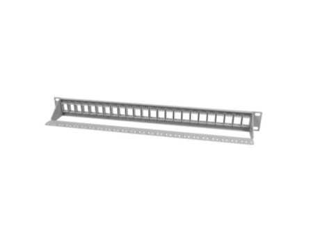 LogiLink Panneau de brassage keystone 19', non blindé, gris