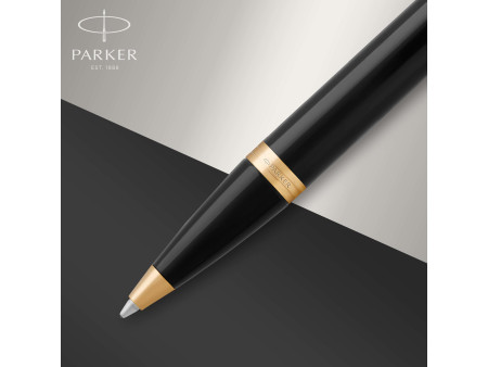 PARKER Stylo à bille rétractable IM Laque Noire G.T.