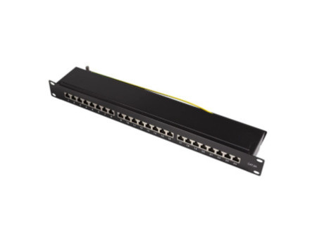 LogiLink Panneau de brassage 19' Cat.6A, 24 ports, noir, 1U
