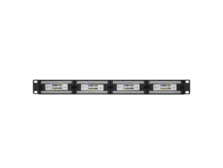 LogiLink Panneau de brassage 19' Cat.6, 24 ports, noir, 1 U