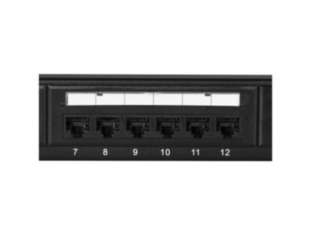 LogiLink Panneau de brassage 19' Cat.6, 24 ports, noir, 1 U