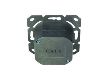 LogiLink Prise RJ45 double Cat.6, 2 x port RJ45, blanc pur