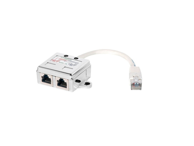 LogiLink Adaptateur T RJ45, 1:1 branchement parallèle