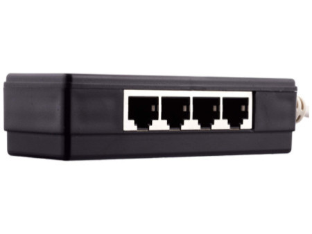 LogiLink Répartiteur RJ45, 4 ports, couleur: noir, blindé
