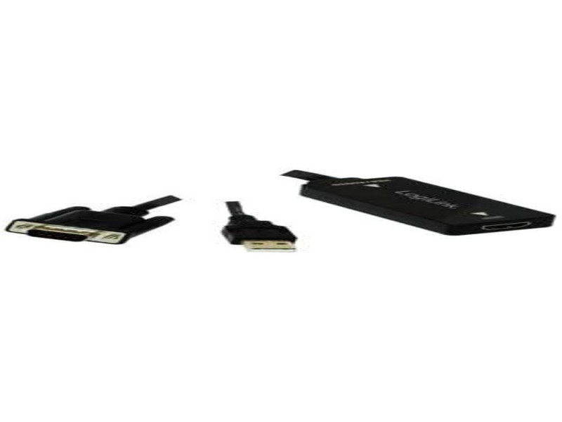 LogiLink Convertisseur VGA vers HDMI, 0,2 m, noir