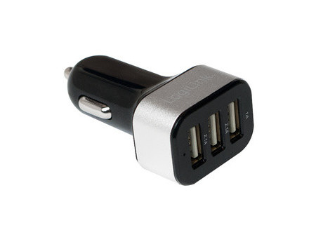 LogiLink Chargeur allume-cigare USB, 12-24 V DC, 5.100 mA