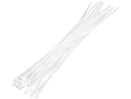 LogiLink Attache-câbles, 400 x 4,4 mm, nylon, blanc