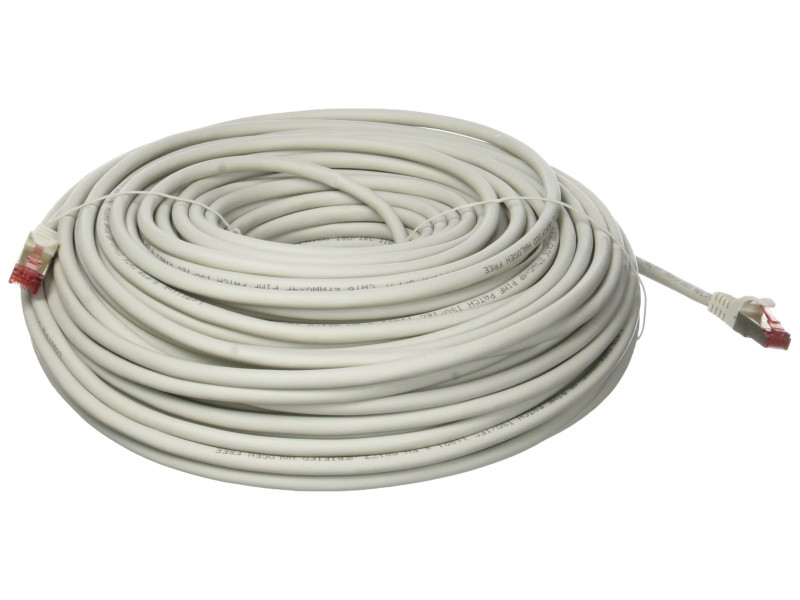 LogiLink Câble patch, Cat. 6, S/FTP, 50,0 m, gris