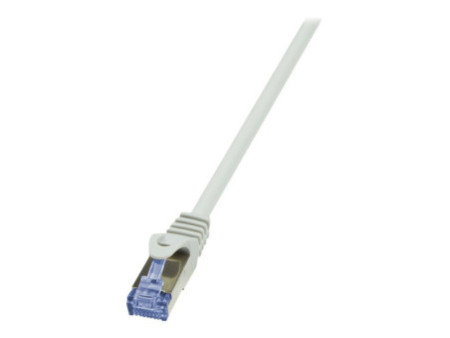 LogiLink Câble patch PrimeLine, Cat. 6A, S/FTP, 15 m, gris