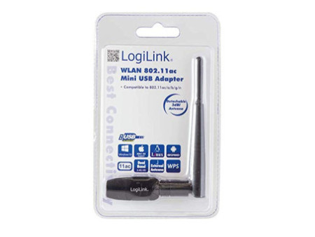 LogiLink Adaptateur WiFi Dual-Band USB 2.0, avec antenne