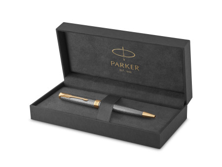 PARKER Stylo à bille SONNET Ciselé Argent G.T.