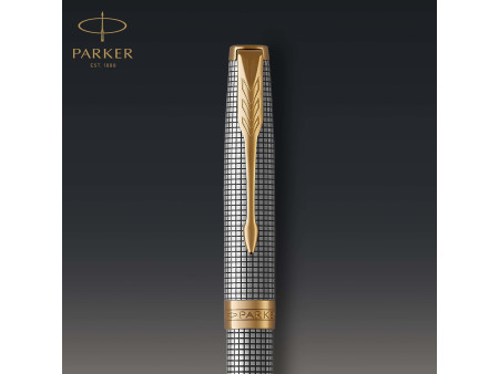 PARKER Stylo à bille SONNET Ciselé Argent G.T.