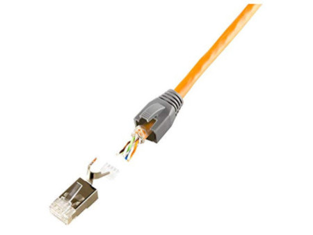 LogiLink Connecteur RJ45 mâle, Cat. 6A / Cat. 8.1A, blindé