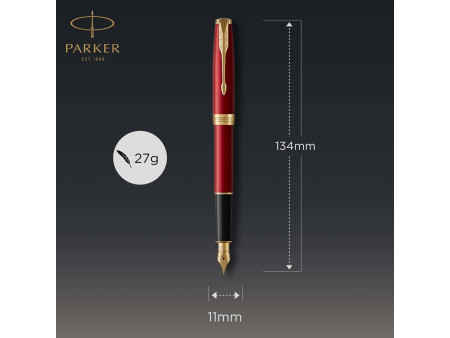 PARKER Stylo plume SONNET Rouge Intense G.T.