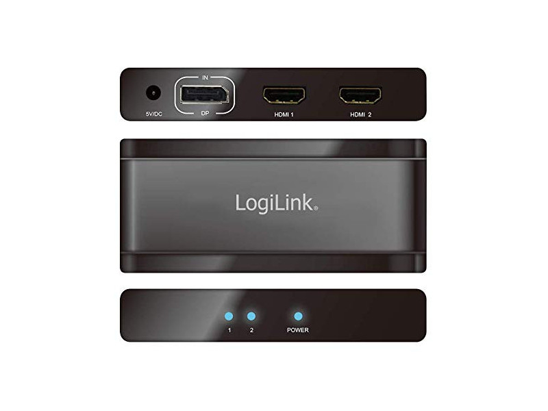 LogiLink Répartiteur vidéo 4K HDMI, 2 ports