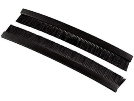 LogiLink Lot de brosses pour entrées de câbles, noir