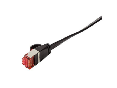 LogiLink Câble patch plat U/FTP, Cat.6A, 5,00 m, noir
