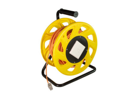 LogiLink Tambour à câble pour réseau, Cat. 6A, S/FTP, 500MHz