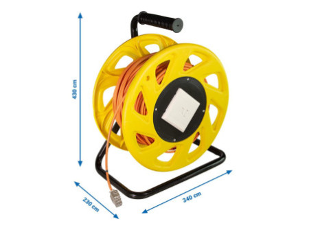 LogiLink Tambour à câble pour réseau, Cat. 6A, S/FTP, 500MHz