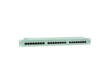LogiLink panneau de brassage Cat.6 EconLine, 24 Ports, gris