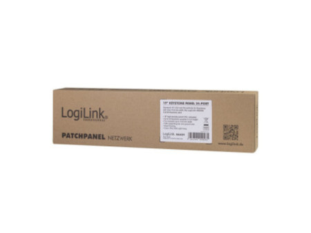 LogiLink panneau de brassage modulaire.6A, 24 ports, gris