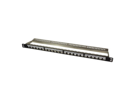 LogiLink panneau de brassage modulaire.6A, 24 ports, noir