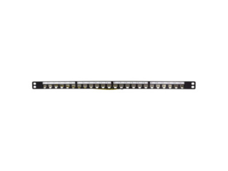 LogiLink panneau de brassage modulaire.6A, 24 ports, noir