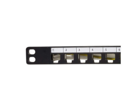 LogiLink panneau de brassage modulaire.6A, 24 ports, noir