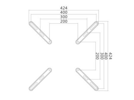 LogiLink Adaptateur VESA, pour écrans 81,28 - 139,7 cm