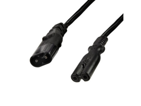 LogiLink Câble de rallonge à 3 broches, C8 - C7, 2,0 m