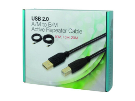 LogiLink Câble de rallonge actif USB 2.0, 20,0 m, noir
